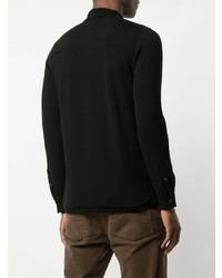 Мужская черная рубашка с длинным рукавом от Eleventy