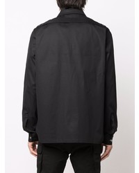 Мужская черная рубашка с длинным рукавом от Rick Owens