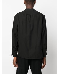 Мужская черная рубашка с длинным рукавом от Ziggy Chen