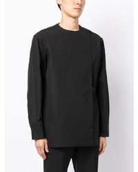 Мужская черная рубашка с длинным рукавом от Jil Sander