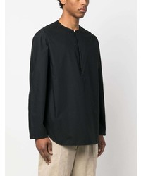 Мужская черная рубашка с длинным рукавом от Lemaire