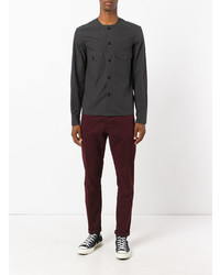 Мужская черная рубашка с длинным рукавом от Lemaire