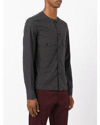 Мужская черная рубашка с длинным рукавом от Lemaire