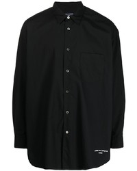 Мужская черная рубашка с длинным рукавом от Comme des Garcons Homme