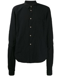 Мужская черная рубашка с длинным рукавом от Comme Des Garcons Homme Plus