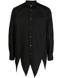 Мужская черная рубашка с длинным рукавом от Comme Des Garcons Homme Plus