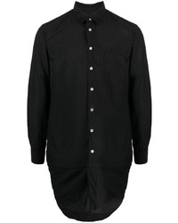 Мужская черная рубашка с длинным рукавом от Comme Des Garcons Homme Plus