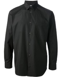 Мужская черная рубашка с длинным рукавом от Comme des Garcons