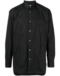 Мужская черная рубашка с длинным рукавом от Comme Des Garcons SHIRT