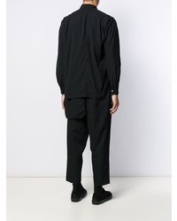 Мужская черная рубашка с длинным рукавом от Comme Des Garcons Homme Plus
