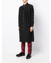 Мужская черная рубашка с длинным рукавом от Comme Des Garcons Homme Plus