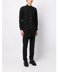 Мужская черная рубашка с длинным рукавом от Comme Des Garcons Homme Plus