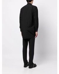 Мужская черная рубашка с длинным рукавом от Comme Des Garcons Homme Plus