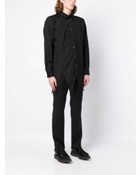 Мужская черная рубашка с длинным рукавом от Comme Des Garcons Homme Plus