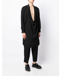 Мужская черная рубашка с длинным рукавом от Comme Des Garcons Homme Plus