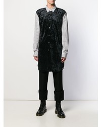 Мужская черная рубашка с длинным рукавом от Comme Des Garcons Homme Plus