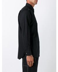 Мужская черная рубашка с длинным рукавом от Comme Des Garcons Play