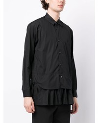 Мужская черная рубашка с длинным рукавом от Comme Des Garcons SHIRT