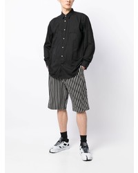 Мужская черная рубашка с длинным рукавом от Comme Des Garcons SHIRT