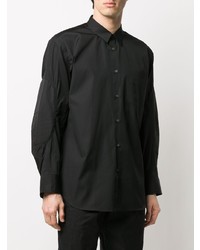 Мужская черная рубашка с длинным рукавом от Comme Des Garcons SHIRT