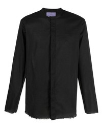 Мужская черная рубашка с длинным рукавом от Costumein