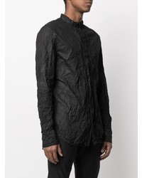 Мужская черная рубашка с длинным рукавом от Masnada