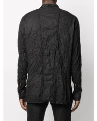 Мужская черная рубашка с длинным рукавом от Masnada