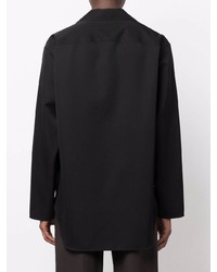 Мужская черная рубашка с длинным рукавом от Jil Sander