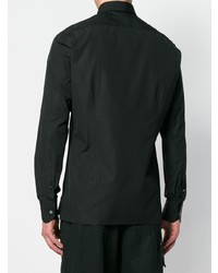 Мужская черная рубашка с длинным рукавом от Lanvin