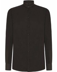 Мужская черная рубашка с длинным рукавом от Dolce & Gabbana