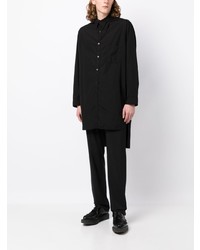 Мужская черная рубашка с длинным рукавом от Yohji Yamamoto