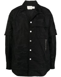 Мужская черная рубашка с длинным рукавом от Feng Chen Wang