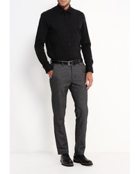 Мужская черная рубашка с длинным рукавом от Forex