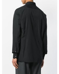 Мужская черная рубашка с длинным рукавом от Lanvin