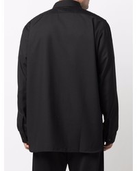 Мужская черная рубашка с длинным рукавом от Needles