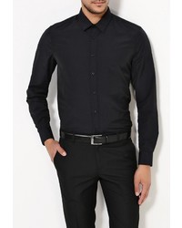 Мужская черная рубашка с длинным рукавом от Gaudi'