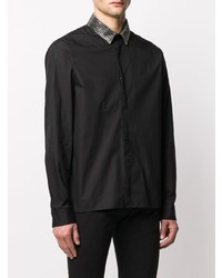 Мужская черная рубашка с длинным рукавом от Haider Ackermann