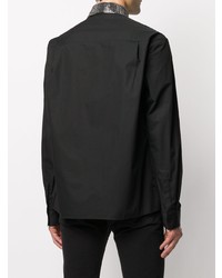 Мужская черная рубашка с длинным рукавом от Haider Ackermann