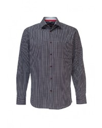 Мужская черная рубашка с длинным рукавом от GREG