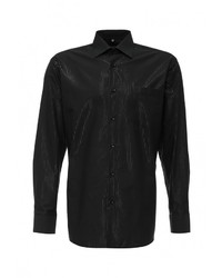 Мужская черная рубашка с длинным рукавом от GREG