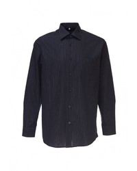 Мужская черная рубашка с длинным рукавом от GREG