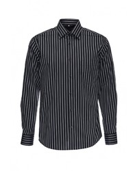 Мужская черная рубашка с длинным рукавом от GREG