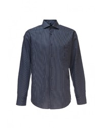 Мужская черная рубашка с длинным рукавом от GREG