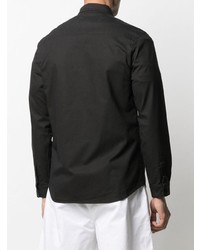 Мужская черная рубашка с длинным рукавом от Haikure