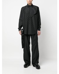 Мужская черная рубашка с длинным рукавом от Gmbh