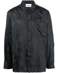 Мужская черная рубашка с длинным рукавом от Han Kjobenhavn