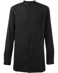 Мужская черная рубашка с длинным рукавом от Helmut Lang