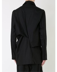 Мужская черная рубашка с длинным рукавом от Moohong