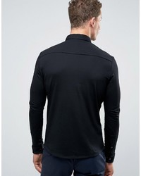 Мужская черная рубашка с длинным рукавом от Jack and Jones