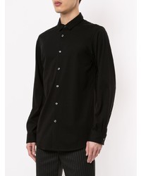Мужская черная рубашка с длинным рукавом от Loveless